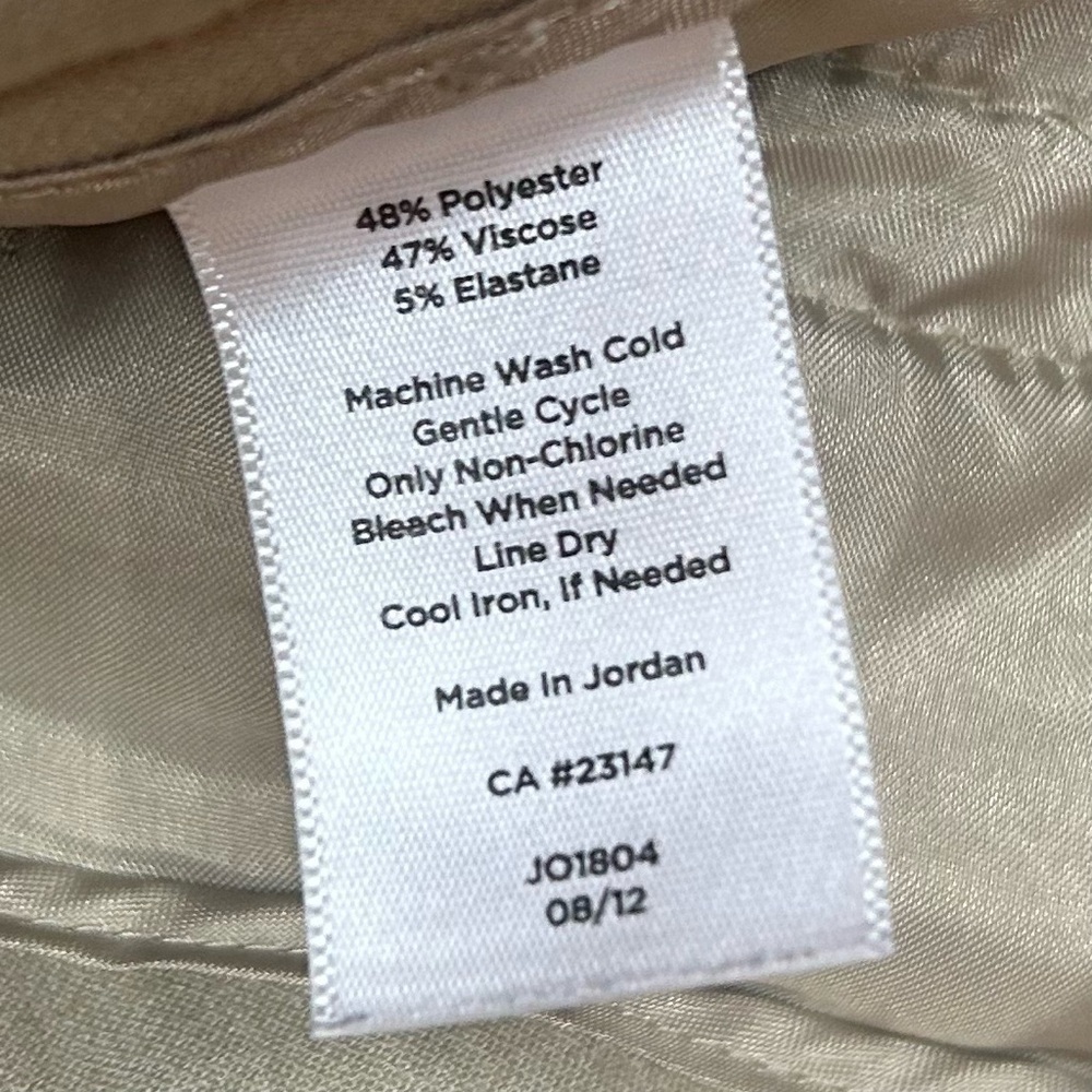 Talbots Curvy Bootcut Khaki Dress Pants Size 8 - Picture 6 of 10